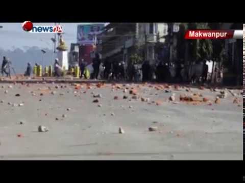 सडक विस्तारको विरोधमा उत्रिएका हेटौडावासी र प्रहरीबीच झडप - NEWS24 TV