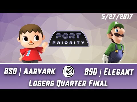 Port Priority - BSD | Aarvark (Villager)  Vs. BSD | Elegant (Luigi) - Losers Quarter Final