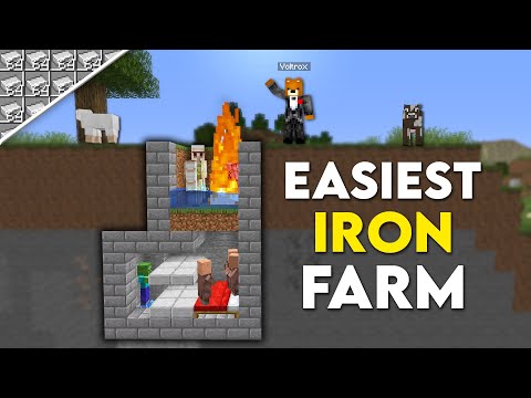 Epic Minecraft Iron Farm! Spawn Iron Like Crazy!