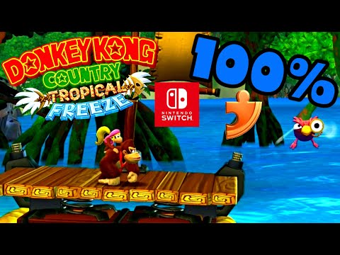 Donkey Kong Country Tropical Freeze 100% Walkthrough 🐵 1-2 Shipwreck Shore 🐵 Nintendo Switch