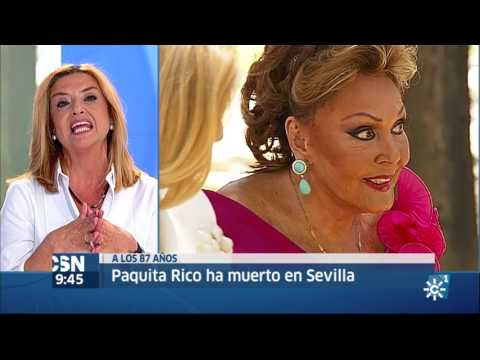 Muere Paquita Rico en Sevilla