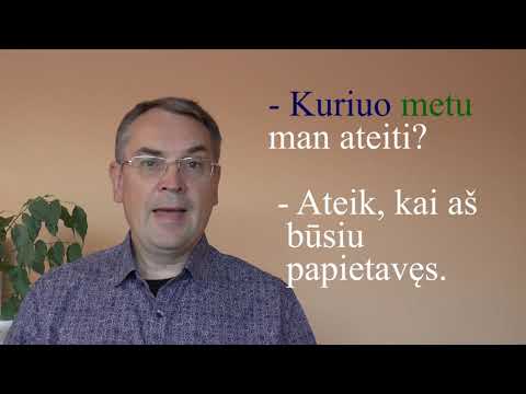 LITHUANIAN LESSON 146 - WHEN? - Kada?