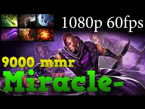 Miracle- plays Anti-Mage: 9000 mmr highest ranked match ever. KDA 16/2/14