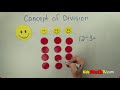 The basic concept of division simplified, math video tutorial