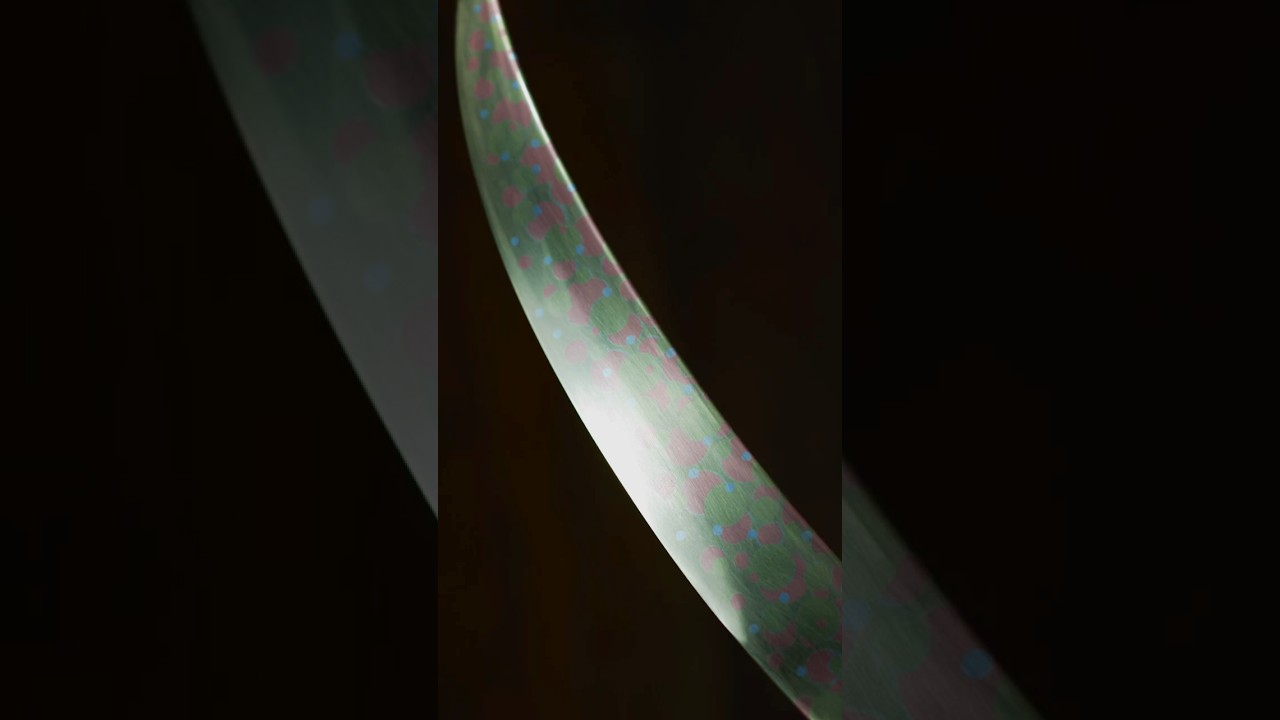 200の穴を開けて象嵌したペーパーナイフの制作工程