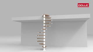 DOLLE Oslo točité schody průměr 120cm / bílé moduly