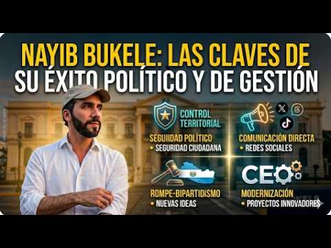 Nayib Bukele claves de su éxito político y de gestión