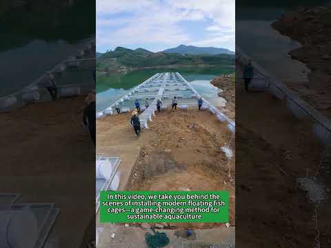Modern Fish Farm Setup – Floating Cage Installation Guide!