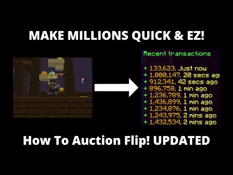 MAKE MILLIONS QUICK AND EASY! Money Making Method! How to Auction Flip! | Hypixel Skyblock #30