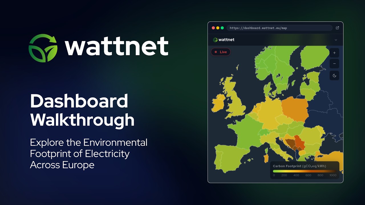 Wattnet dashboard demo video