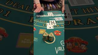 Over $800 Riding On This Blackjack Double #casino #gambling #blackjack