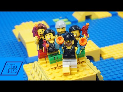 LEGO Dude Perfect Nerf Blasters Floating Island Battle