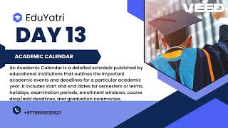 Day 13: Academic Calendar Explained | Study Abroad Process | EduYatri Global