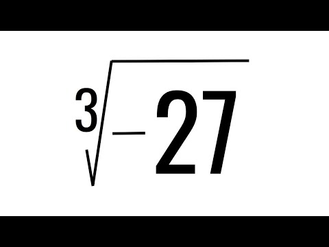RAIZ CÚBICA DE -27. ¿Sabes calcularlo? Matemáticas Básicas