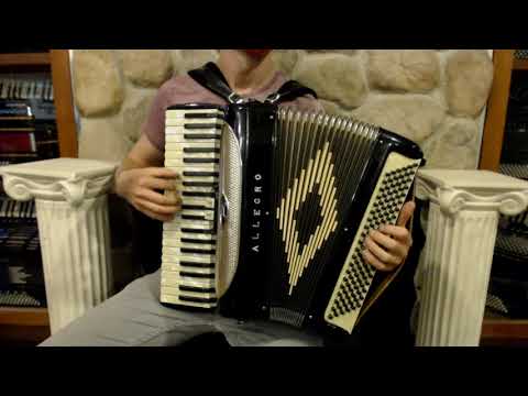 6025 - Black Allegro Piano Accordion LM 41 120 $699