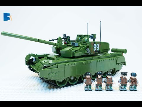 PANLOS BRICK 632002 SPEED BUILD T99 Battle tank in Stop motion