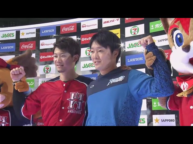 ファイターズ・玉井投手・西川選手ヒーローインタビュー 2019/7/3 F-L