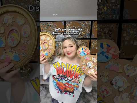 Let’s put my new DISNEY PINS away into my princess pin collection!