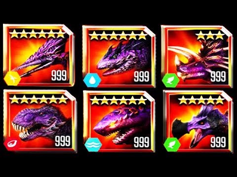 JURASSIC WORLD ALL BOSSES (OMEGA, COLOSSUS, VALKYRIE, JUGGERNAUT, SALAMANDER, DODO)