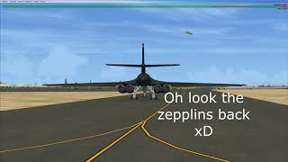 B-1b Lancer Time Trial Area 51 To Las Vegas (AR51-KLAS) FSX : SE