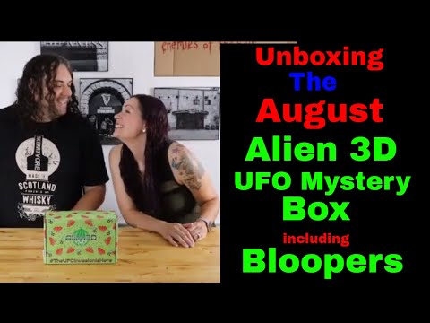 August Alien 3D UFO Box including Bloopers