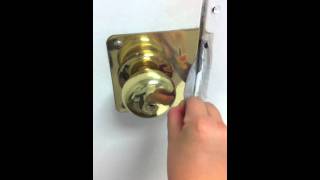 How to open a locked door with a plastic card