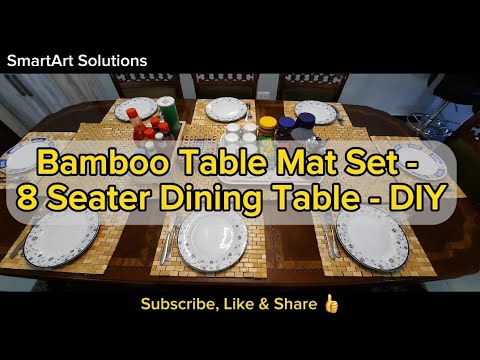 Bamboo Table Mat Set Large