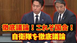 沖縄の自衛隊をめぐって榛葉賀津也が自民党小泉進次郎らと議論！