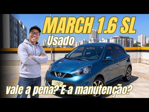 NISSAN MARCH 1.6 USADO: vale a pena? E a manutenção? CONSUMO, PREÇO E DETALHES