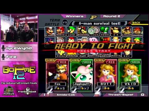 BoPME 12 Melee - Amida & Cob (Green) vs. Trash & Bajeef (Red) Winners Round 2