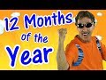 12 Months of the Year | Exercise Song for Kids | Learn the Months | Jack Hartmann