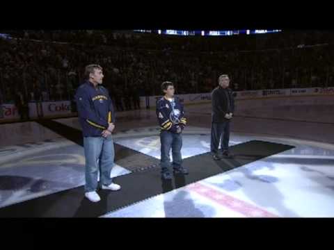 Terry Pegula pregame introduction 2/23/11 Thrashers @ Sabres