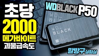 초당 2000MB/s 괴물급속도 외장형 SSD WDBLACKP50