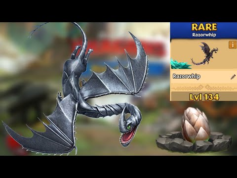 Razorwhip Max Level 134 Titan Mode - Dragons:Rise of Berk