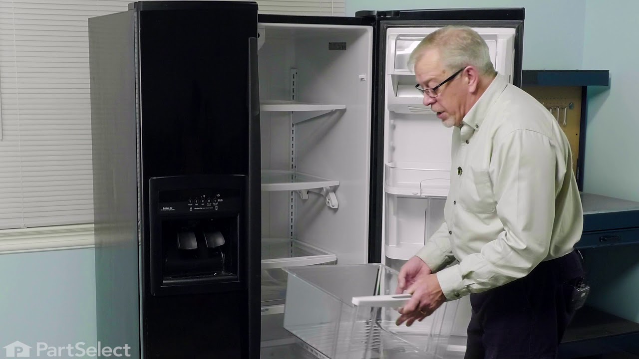 Official Whirlpool WPW10233488 Crisper Drawer Clear