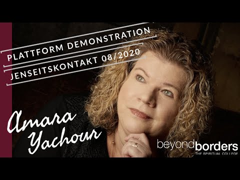 Jenseitskontakt Amara Yachour bei einer Demonstration