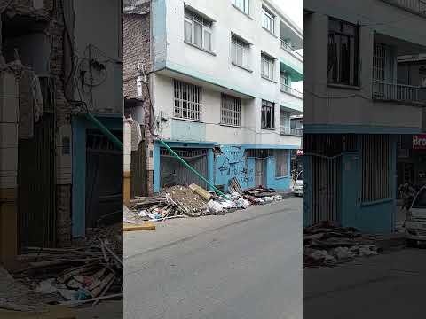 como están quedando las calles des pues del terremoto