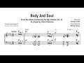 Oscar Peterson - Body And Soul - Piano transcription