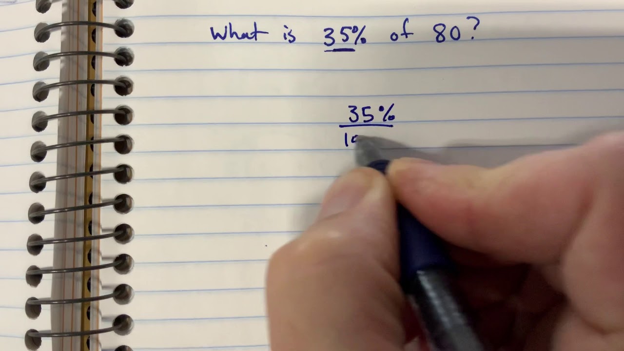 Watch video What is 35% of 80 Now What is 35% of 80