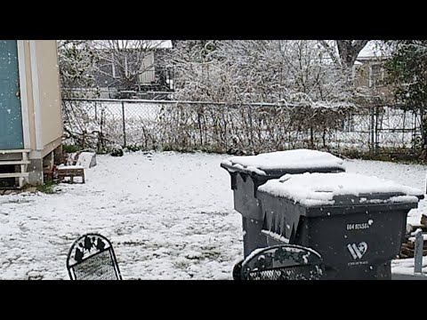 Winter Storm With Plenty Of Snow In Waco, Texas! 1/10/2021