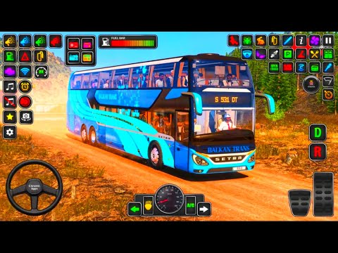 Us Luxury Bus Offroad Driving Game 3D । Offroad Bus simulator 3D - Android Gameplay 