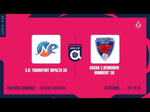 C.R. TRANSPORT RIPALTA CR - ACQUA S.BERNARDO MONDOVI' CN | 3ª GIORNATA | A3F