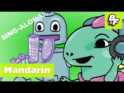 Mandarin Chinese Goodbye Sing-Along Song | BASHO & FRIENDS 4k Learning | Zài jiàn - 儿童歌曲 - 再见