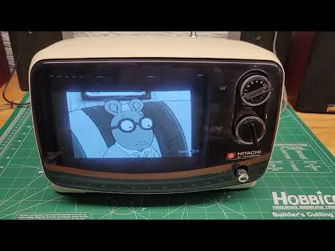 Hitachi 8" CRT B&W TV Model I-28 Demo