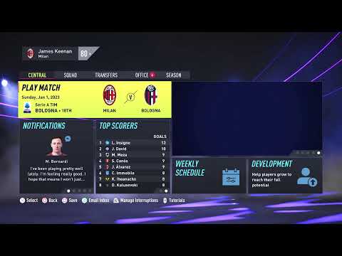 Fifa 22 AC Milan Career mode Season 2 Episode 3