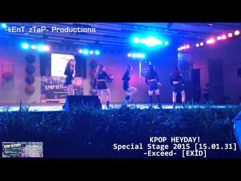 Exceed [EXID] on KPOP HEYDAY! Special Stage 2015