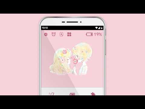 Battery widget Flowery Kiss Video