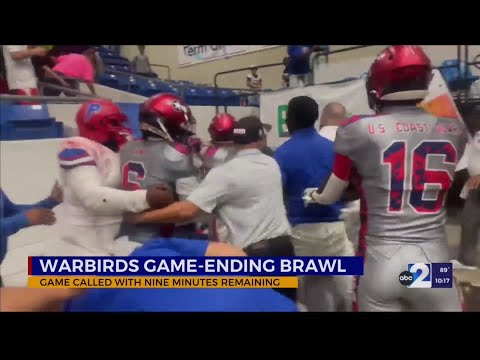 Players, Coaches and Fans Brawled In Stands After Indoor Football Game Last Weekend