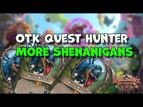 More fun with OTK Quest Hunter | Scholomance Academy | Hearthstone