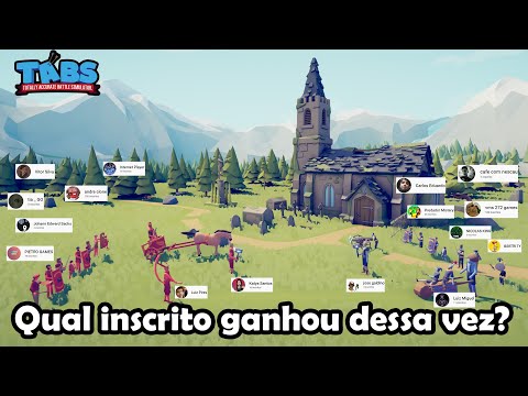 Batalha entre inscritos #2 - Totally Accurate Battle Simulator - TABS Gameplay PT-BR